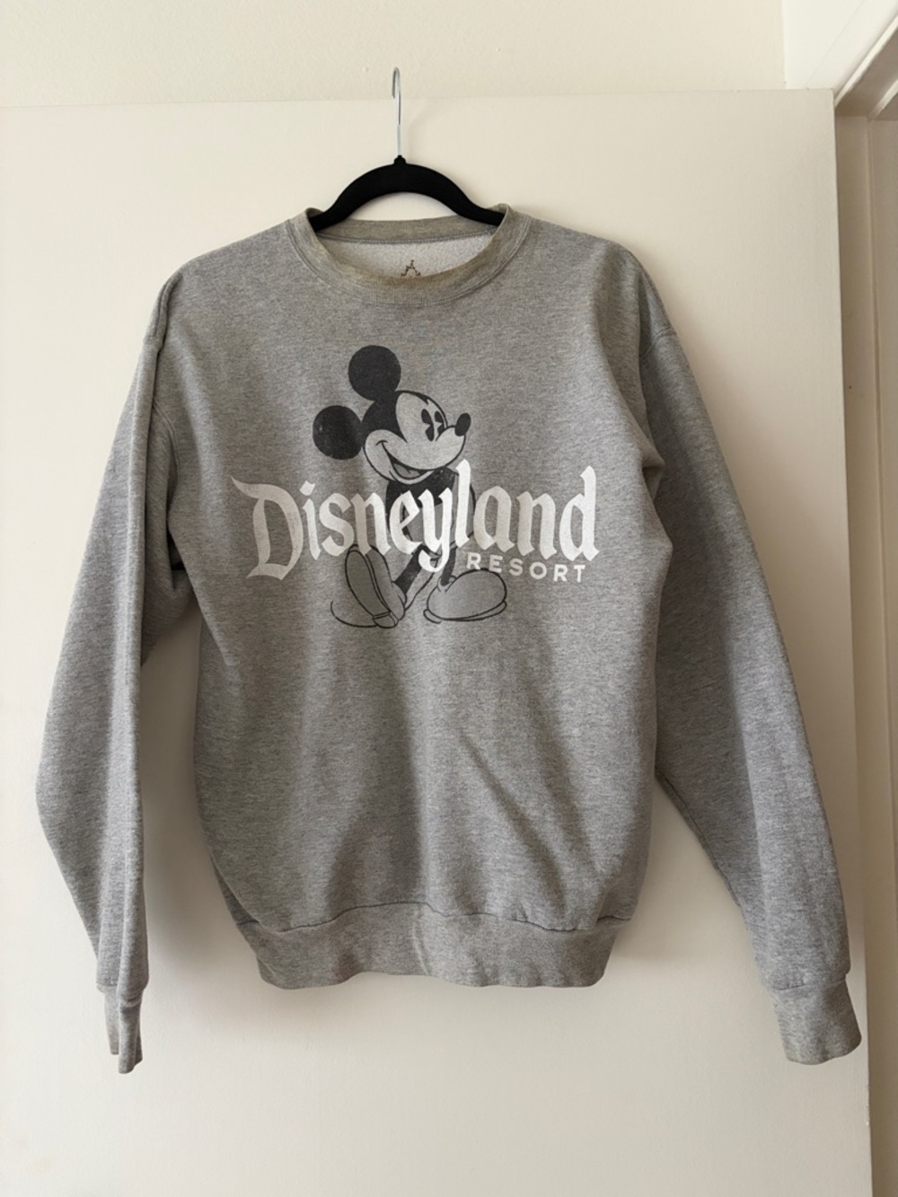 Disney Grey Mickey Disneyland Resort Crewneck Sweatshirt